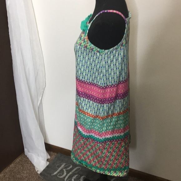 Hanna Andersson women’s/teens  multi pattern ruff front dress​ - Picture 3 of 8